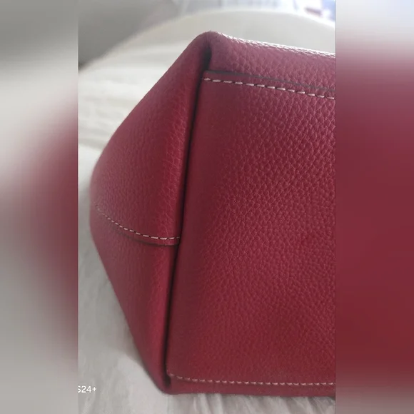 Coach Red Mickey Mouse Leather Tote - Picture 4 of 8